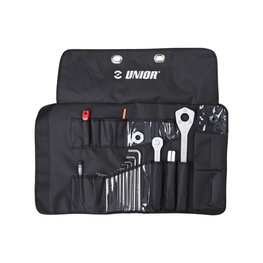 UNIOR Werkzeugsatz - PRO TOOL ROLL SET - Schwarz/Silber