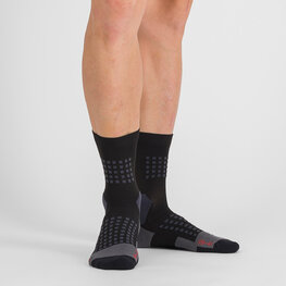 SPORTFUL Klassische Fahrradsocken - PRIMALOFT - Schwarz/Grau