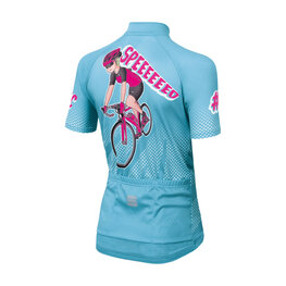 SPORTFUL Kurzarm Fahrradtrikot - SUPER GIRL - Blau