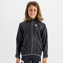 SPORTFUL Winddichte Fahrradjacke - KID REFLEX - Schwarz