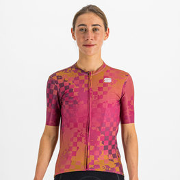 SPORTFUL Kurzarm Fahrradtrikot - ROCKET - Cyclamen/Braun
