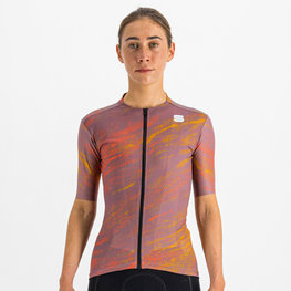 SPORTFUL Kurzarm Fahrradtrikot - CLIFF SUPERGIARA - Lila/Orange