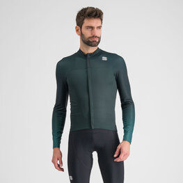 SPORTFUL Langarm Fahrradtrikot für den Winter - BODYFIT PRO - Grün