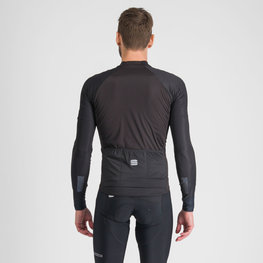 SPORTFUL Langarm Fahrradtrikot für den Winter - BODYFIT PRO - Schwarz/Braun