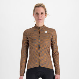 SPORTFUL Langarm Fahrradtrikot für den Winter - CHECKMATE THERMAL - Braun