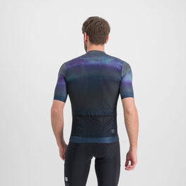 SPORTFUL Kurzarm Fahrradtrikot - FLOW SUPERGIARA - Blau/Schwarz