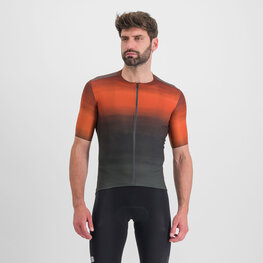 SPORTFUL Kurzarm Fahrradtrikot - FLOW SUPERGIARA - Orange/Grau