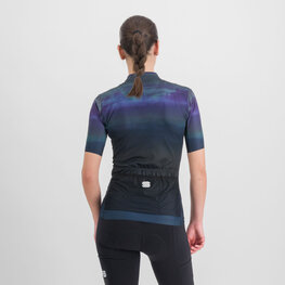 SPORTFUL Kurzarm Fahrradtrikot - FLOW SUPERGIARA W - Blau/Schwarz