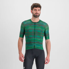 SPORTFUL Kurzarm Fahrradtrikot - GLITCH BOMBER - Grün