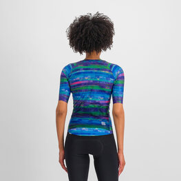 SPORTFUL Kurzarm Fahrradtrikot - GLITCH BOMBER - Blau
