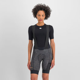 SPORTFUL Kurze Fahrradhose mit Trägern - SKY RIDER SUPERGIARA - Schwarz