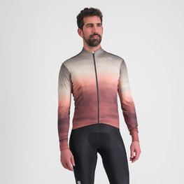 SPORTFUL Langarm Fahrradtrikot für den Winter - FLOW SUPERGIARA THERMAL - Beige/Braun