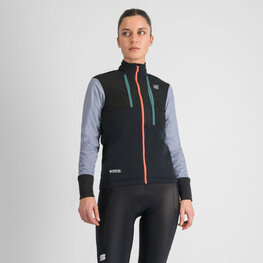 SPORTFUL Fahrrad-Thermojacke - SUPERGIARA W - Schwarz/Blau/Lila
