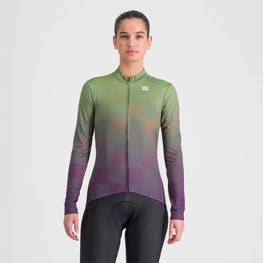 SPORTFUL Langarm Fahrradtrikot für den Winter - ROCKET THERMAL - Grün