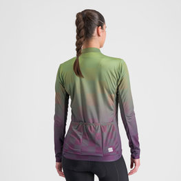 SPORTFUL Langarm Fahrradtrikot für den Winter - ROCKET THERMAL - Grün