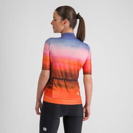 SPORTFUL Kurzarm Fahrradtrikot - FLOW SUPERGIARA - Rot/Blau