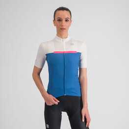 SPORTFUL Kurzarm Fahrradtrikot - PISTA - Weiß/Blau