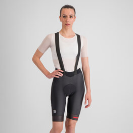SPORTFUL Kurze Fahrradhose mit Trägern - FIANDRE W - Schwarz