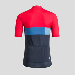 SPORTFUL Kurzarm Fahrradtrikot - SNAP KID - Cyclamen/Blau