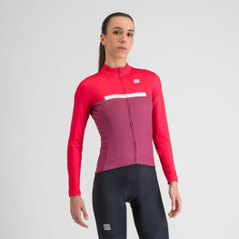 SPORTFUL Langarm Fahrradtrikot für den Winter - PISTA THERMAL W - Rosa