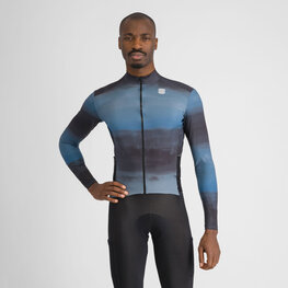 SPORTFUL Langarm Fahrradtrikot für den Winter - FLOW SUPERGIARA THERMAL - Blau