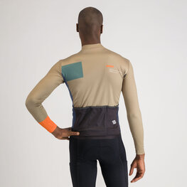 SPORTFUL Langarm Fahrradtrikot für den Winter - BREAKOUT SUPERGIARA THERMAL - Grün/Blau/Orange