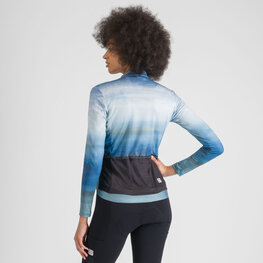 SPORTFUL Langarm Fahrradtrikot für den Winter - FLOW SUPERGIARA THERMAL W - Blau