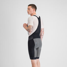 SPORTFUL Kurze Fahrradhose mit Trägern - SUPERGIARA 2 - Grau/Schwarz