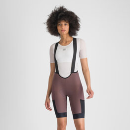 SPORTFUL Kurze Fahrradhose mit Trägern - SUPERGIARA 2 W - Lila