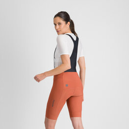 SPORTFUL Kurze Fahrradhose mit Trägern - PULSE - Orange