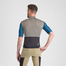 SPORTFUL Kurzarm Fahrradtrikot - SUPERGIARA LOGO - Blau/Grau