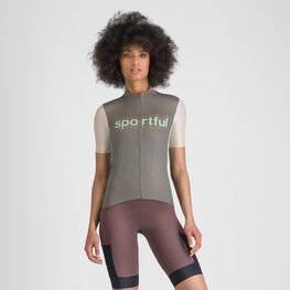 SPORTFUL Kurzarm Fahrradtrikot - SUPERGIARA LOGO W - Grau/Rosa