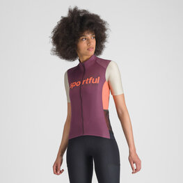 SPORTFUL Kurzarm Fahrradtrikot - SUPERGIARA LOGO W - bordeaux