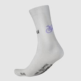 SPORTFUL Klassische Fahrradsocken - RIDE DOLOMITES - Weiß/Blau