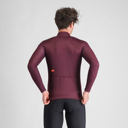 SPORTFUL Langarm Fahrradtrikot für den Winter - CLASSIC THERMAL - bordeaux