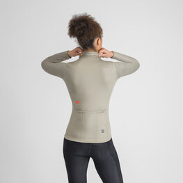 SPORTFUL Langarm Fahrradtrikot für den Winter - CLASSIC THERMAL - Hellgrün