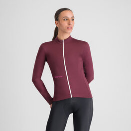SPORTFUL Langarm Fahrradtrikot für den Winter - CLASSIC THERMAL - bordeaux