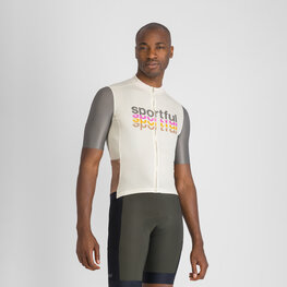 SPORTFUL Kurzarm Fahrradtrikot - SUPERGIARA 2 - Elfenbein/Grau