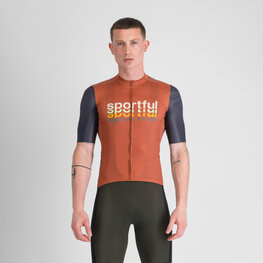 SPORTFUL Kurzarm Fahrradtrikot - SUPERGIARA 2 - Orange/Blau