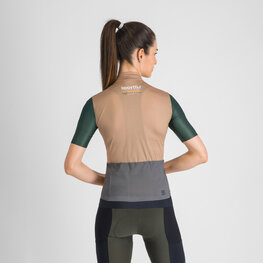 SPORTFUL Kurzarm Fahrradtrikot - SUPERGIARA LOGO 2 - Braun/Grün