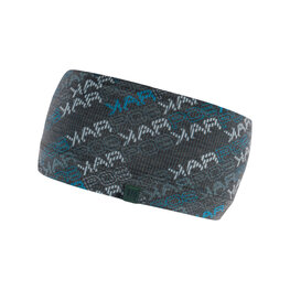 KARPOS Fahrradstirnband - COPPOLO MERINO - Schwarz/Weiß/Blau