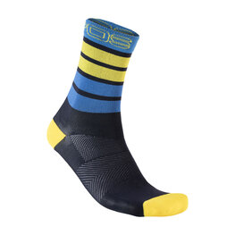KARPOS Klassische Fahrradsocken - VERVE - Blau/Gelb