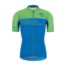 KARPOS Kurzarm Fahrradtrikot - GREEN FIRE - Grün/Blau