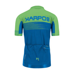 KARPOS Kurzarm Fahrradtrikot - GREEN FIRE - Grün/Blau