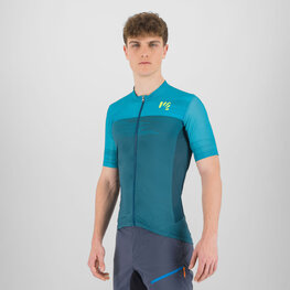 KARPOS Kurzarm Fahrradtrikot - GREEN FIRE - Türkis
