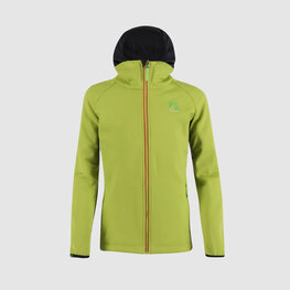 KARPOS Winddichte Fahrradjacke - LAVAREDO WINTER KIDS - Grün/Schwarz