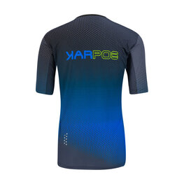 KARPOS Kurzarm Fahrradtrikot - VAL DI DENTRO - Blau/Schwarz