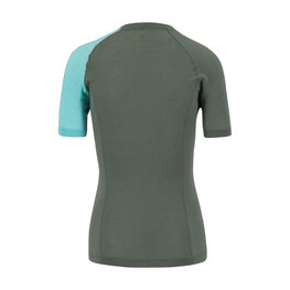 KARPOS Kurzarm Fahrrad-Shirt - DINAMICO MERINO 130 W - Grün