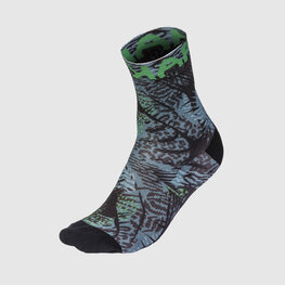 KARPOS Klassische Fahrradsocken - GREEN FIRE - mehrfarbig/Grau