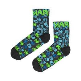 KARPOS Klassische Fahrradsocken - GREEN FIRE - mehrfarbig/Schwarz